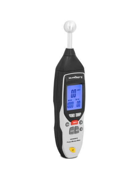Neinvazinis drėgmės matuoklis medinėms plytoms LCD 0-100% su dėklu Neinvazinis drėgmės matuoklis medinėms plytoms LCD 0-100% su dėklu