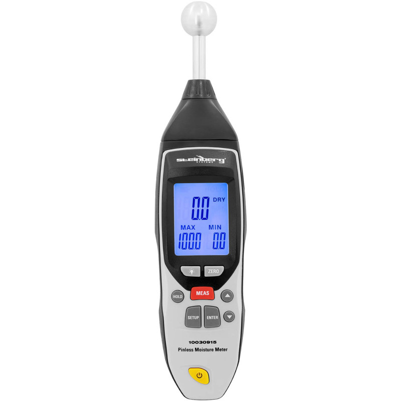 Neinvazinis drėgmės matuoklis medinėms plytoms LCD 0-100% su dėklu