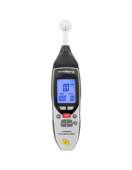 Neinvazinis drėgmės matuoklis medinėms plytoms LCD 0-100% su dėklu Neinvazinis drėgmės matuoklis medinėms plytoms LCD 0-100% su dėklu
