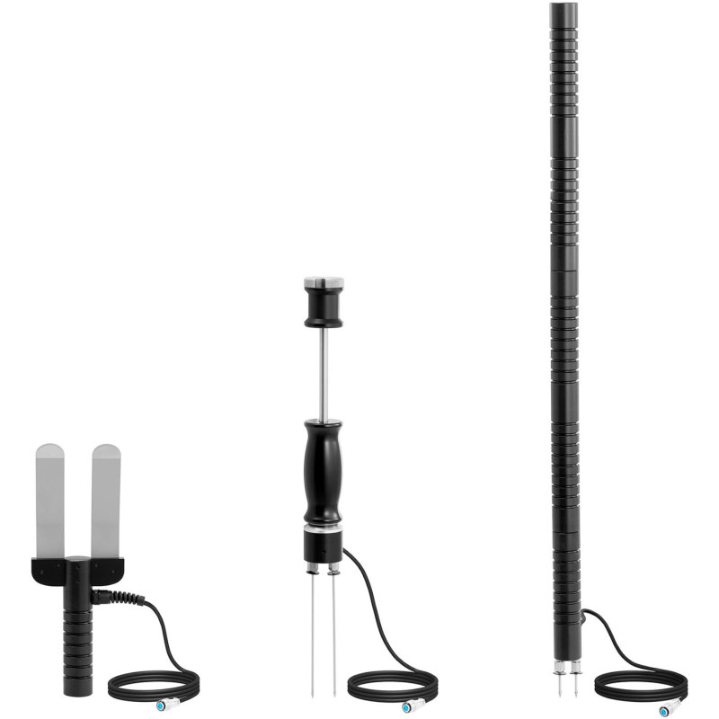 Drėgmės matuoklis Drėgmės matuoklis statybinėms medžiagoms LCD 1-75% KIT