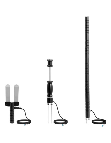 Drėgmės matuoklis Drėgmės matuoklis statybinėms medžiagoms LCD 1-75% KIT Drėgmės matuoklis Drėgmės matuoklis statybinėms medžiagoms LCD 1-75% KIT