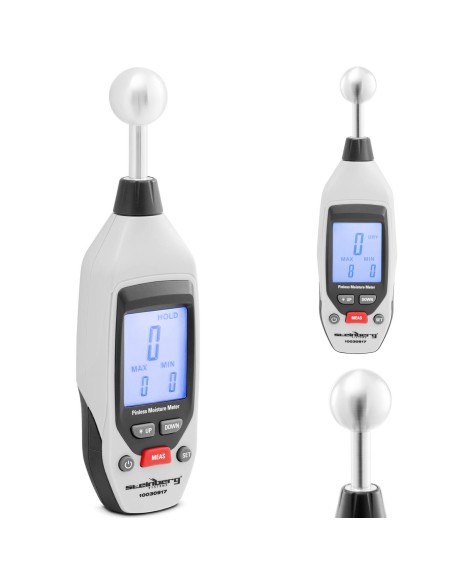 Neinvazinis drėgmės matuoklis, skirtas medienos plytoms LCD 0-100 % Neinvazinis drėgmės matuoklis, skirtas medienos plytoms LCD 0-100 %