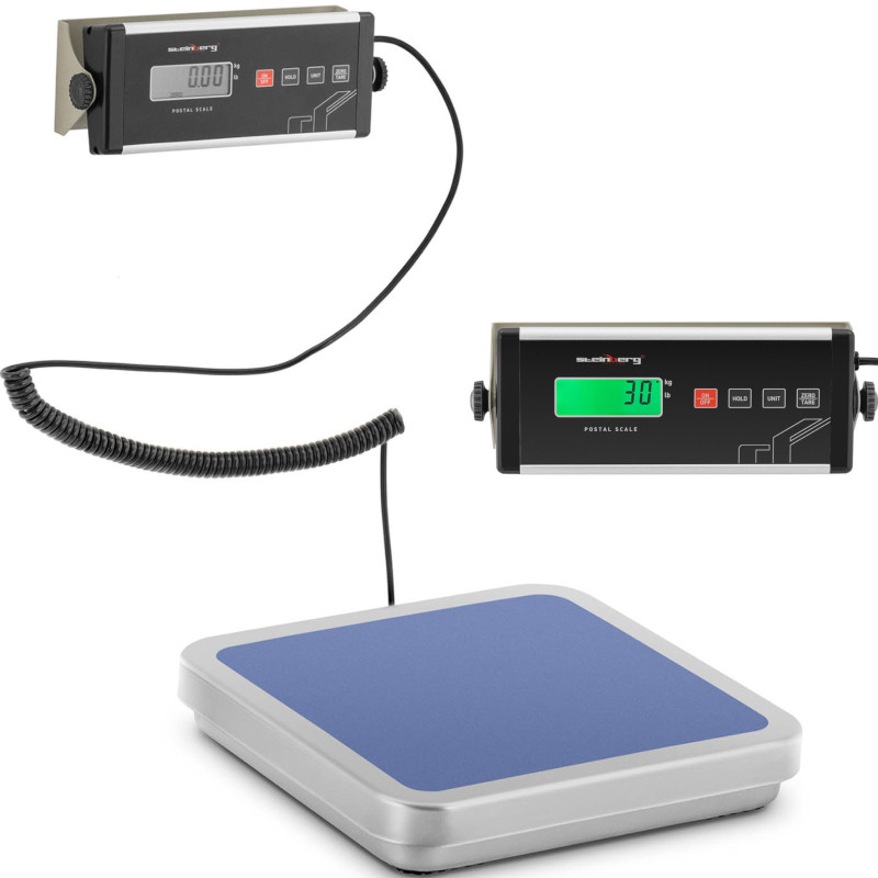 Platforminės pašto svarstyklės laiškų siuntiniams su išoriniu LCD 31,5 x 32,5 30 kg/ 0,01 kg