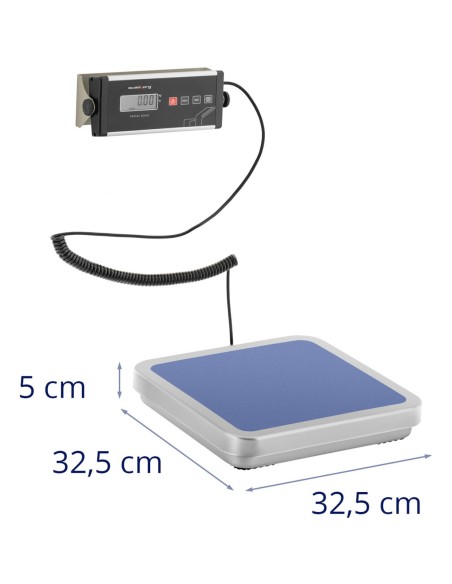 Platforminės pašto svarstyklės laiškų siuntiniams su išoriniu LCD 31,5 x 32,5 30 kg/ 0,01 kg Platforminės pašto svarstyklės laiškų siuntiniams su išoriniu LCD 31,5 x 32,5 30 kg/ 0,01 kg