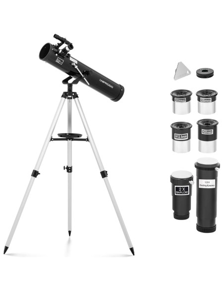 Niutono astronominis teleskopas Uniprodo 700 mm sk. 76 mm Niutono astronominis teleskopas Uniprodo 700 mm sk. 76 mm