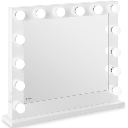 Makiažo kosmetinis veidrodis su 14 USB LED lempučių 80,5 x 68 cm Makiažo kosmetinis veidrodis su 14 USB LED lempučių 80,5 x 68 cm