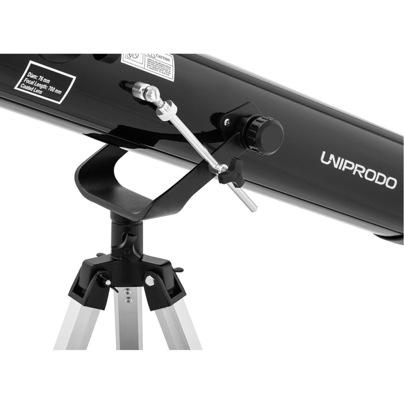 Niutono astronominis teleskopas Uniprodo 700 mm sk. 76 mm