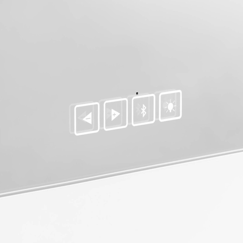Makiažo kosmetinis veidrodis su šviesa ir garsiakalbiu 14 USB LED lempučių 80,5 x 68 cm