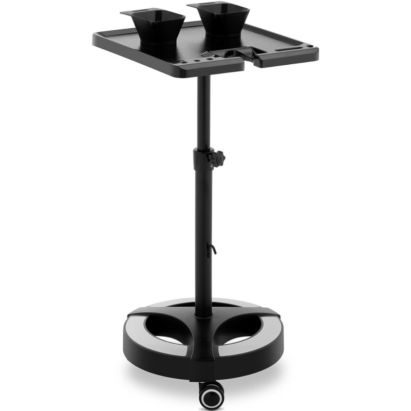 Reguliuojamas kirpyklų vežimėlis 400 x 400 mm + 2 dubenys