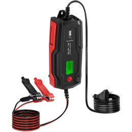 Automatinis automobilinis įkroviklis LCD akumuliatorių įkrovimui 100 W 12 V 6 A