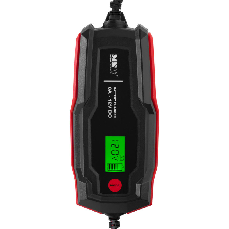 Automatinis automobilinis įkroviklis LCD akumuliatorių įkrovimui 100 W 12 V 6 A