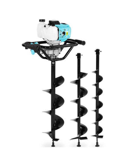 Benzininis sraigtas dirvožemio gręžimo įrenginys 2,1 kW 1,2 l + 3 grąžtai Benzininis sraigtas dirvožemio gręžimo įrenginys 2,1 kW 1,2 l + 3 grąžtai