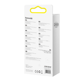 Kabelio laidas greitam įkrovimui ir duomenų perdavimui USB USB-C 100W 2m violetinė