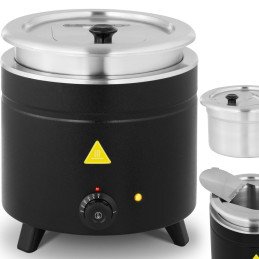 Virdulys elektrinis termosas sriubai 11 l 400 W 30-80C juodas