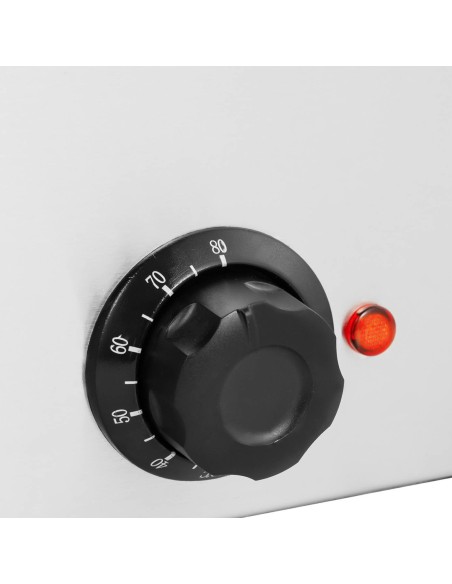 Bain marie elektrinis šildytuvas su čiaupu GN 1/1 konteineriams 600 W