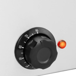 Bain marie elektrinis šildytuvas su čiaupu 3 x GN 1/3 600 W
