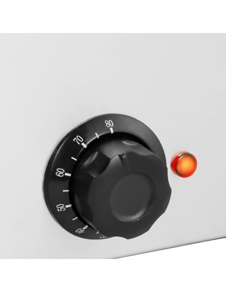 Bain marie elektrinis šildytuvas su čiaupu 3 x GN 1/3 600 W Bain marie elektrinis šildytuvas su čiaupu 3 x GN 1/3 600 W