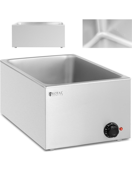 Bain marie elektrinis šildytuvas GN 1/1 konteineriams 640 W Bain marie elektrinis šildytuvas GN 1/1 konteineriams 640 W