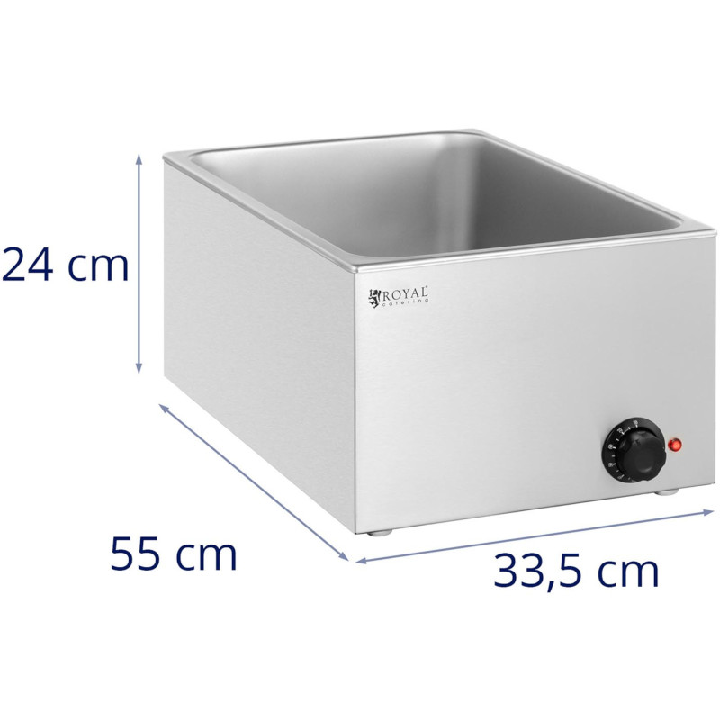 Bain marie elektrinis šildytuvas GN 1/1 konteineriams 640 W