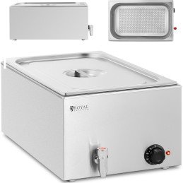 Bain marie elektrinis šildytuvas su čiaupu GN 1/1 640 W