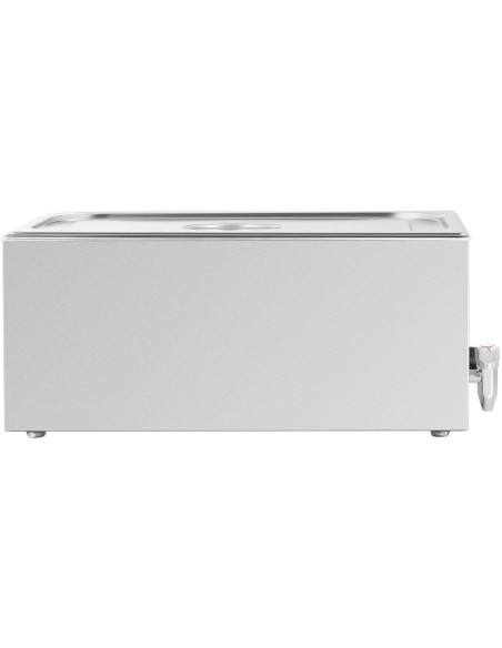 Bain marie elektrinis šildytuvas su čiaupu GN 1/1 640 W