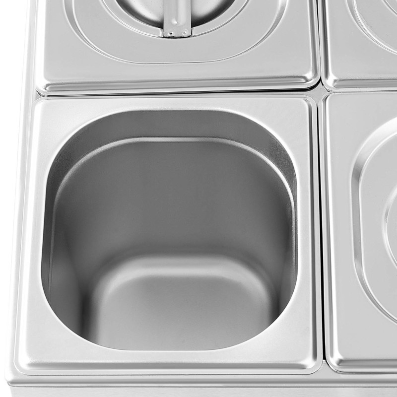 Bain marie elektrinis šildytuvas 6 x GN 1/6 640 W