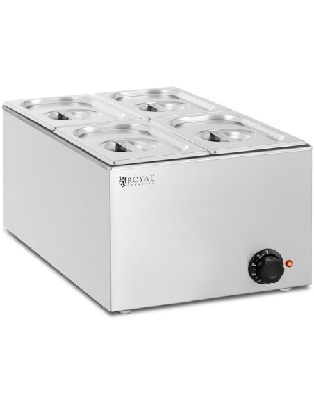Bain marie elektrinis šildytuvas 4 x GN 1/4 640 W Bain marie elektrinis šildytuvas 4 x GN 1/4 640 W