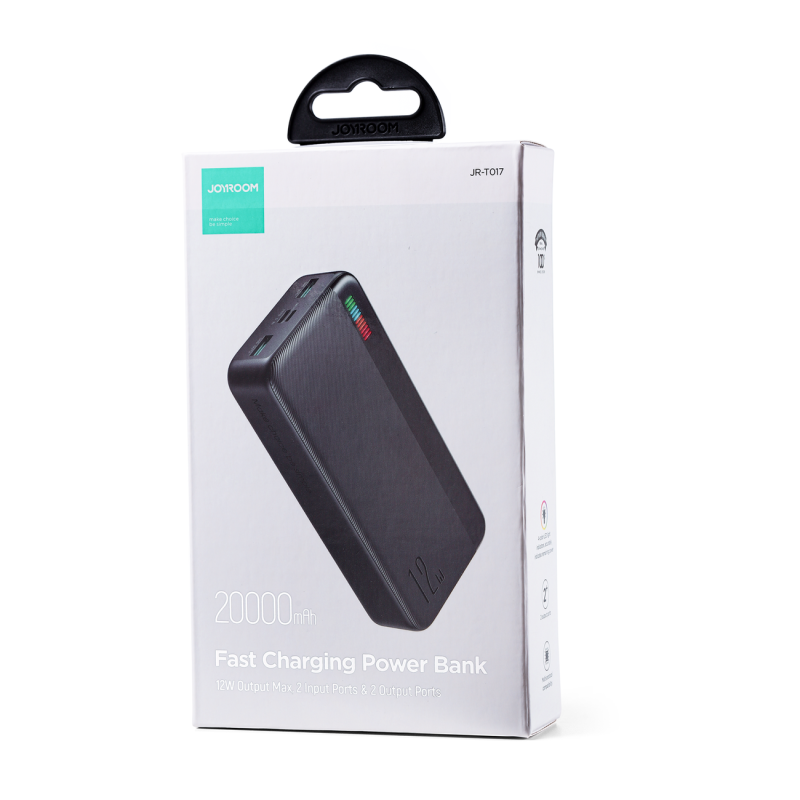 Powerbank 20000mAh Dazzling Series 12W juoda