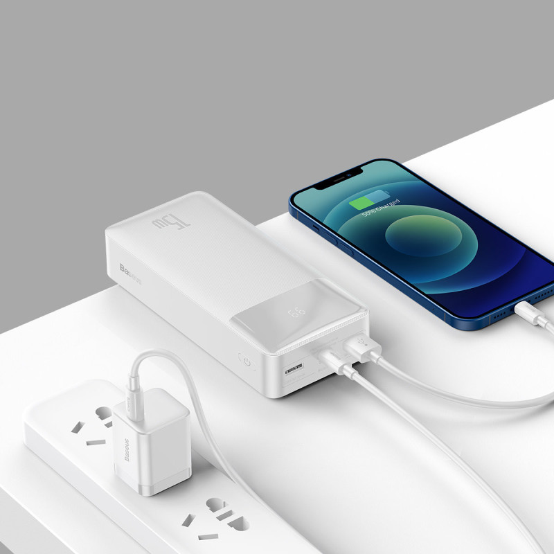 Bipow maitinimo blokas su ekranu 30000mAh USB-A...