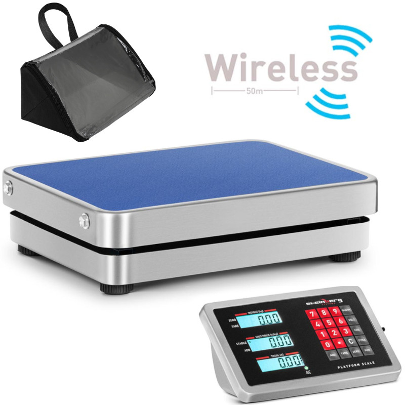 WiFi bevielės platforminės svarstyklės 60 kg / 0,01 g