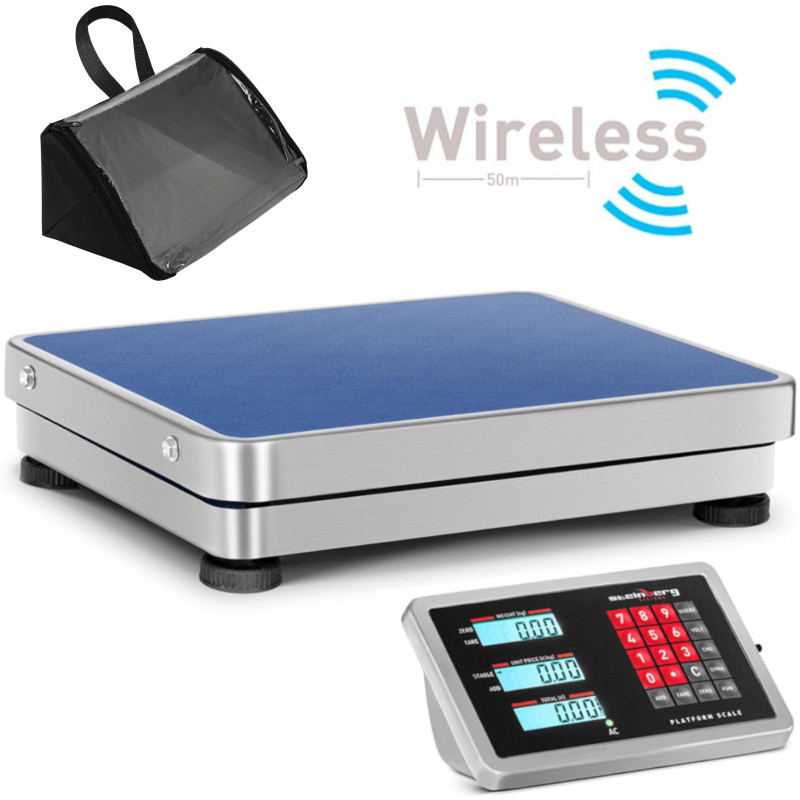 WiFi bevielės platforminės svarstyklės 150 kg / 0,01 g