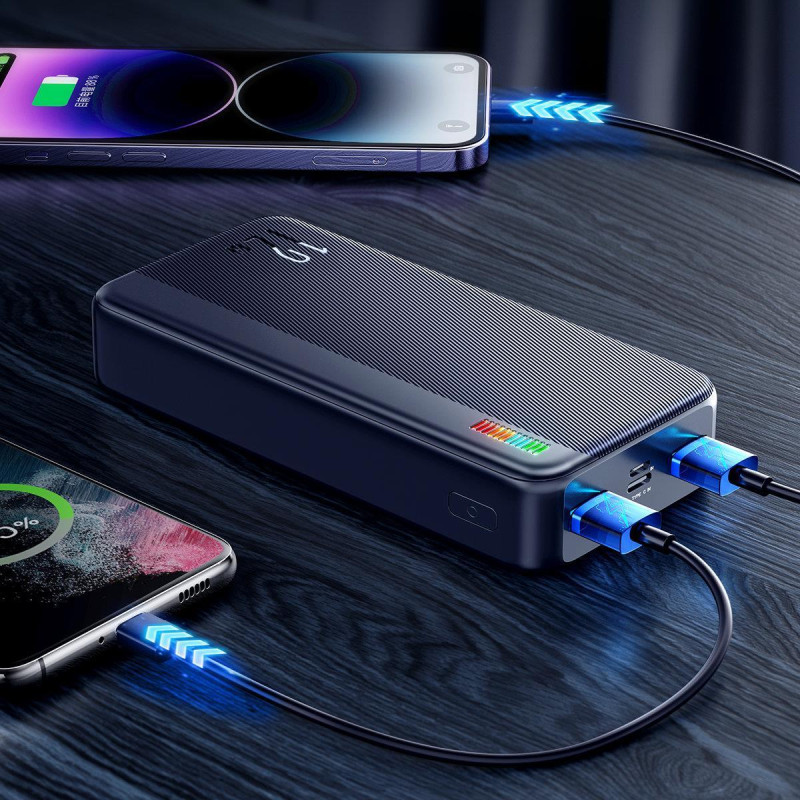 Powerbank 20000mAh Dazzling Series 12W juoda