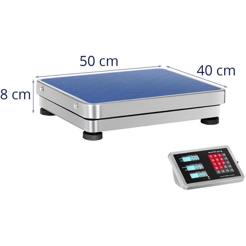 WiFi bevielės platforminės svarstyklės 150 kg / 0,01 g