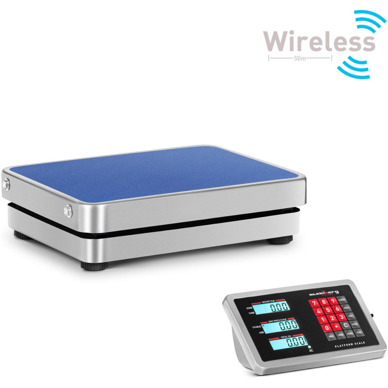 WiFi bevielės platforminės svarstyklės 100 kg / 0,01 g