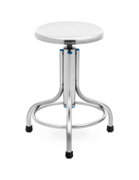 Laboratorinė taburetė iš nerūdijančio plieno 45-60 cm iki 150 kg Laboratorinė taburetė iš nerūdijančio plieno 45-60 cm iki 150 kg