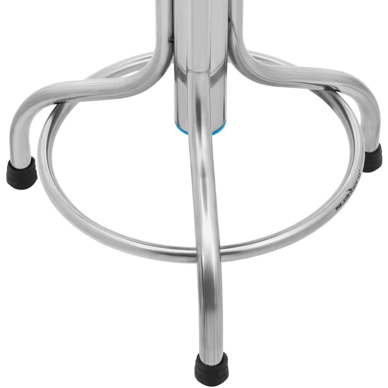 Laboratorinė taburetė iš nerūdijančio plieno 45-60 cm iki 150 kg