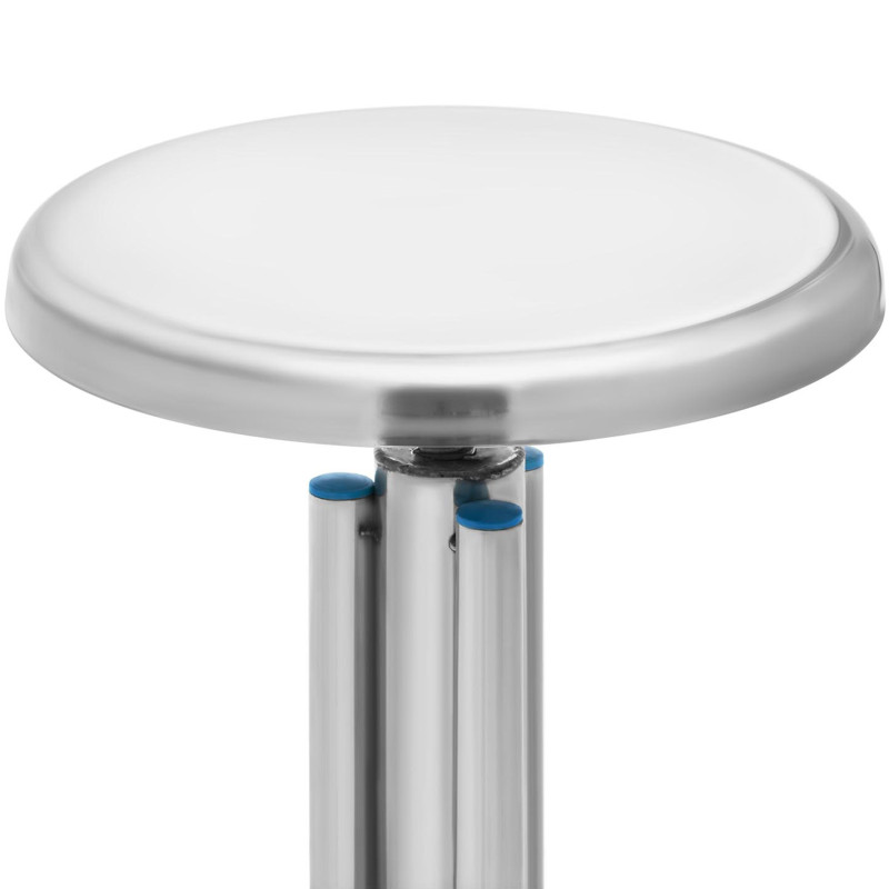 Laboratorinė taburetė iš nerūdijančio plieno 45-60 cm iki 150 kg