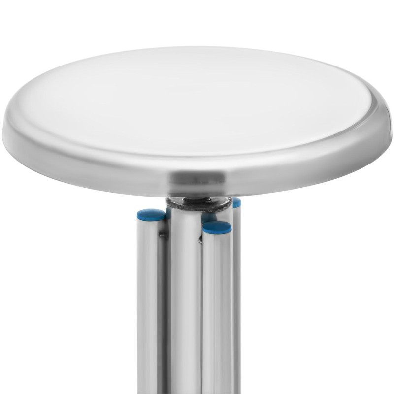 Laboratorinė taburetė iš nerūdijančio plieno 45-60 cm iki 100 kg