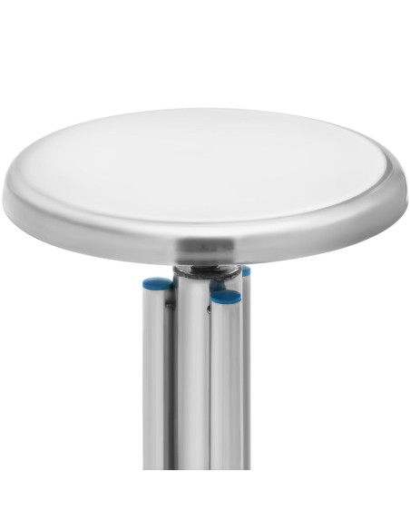 Laboratorinė taburetė iš nerūdijančio plieno 45-60 cm iki 100 kg