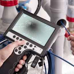 Endoskopinė diagnostinė apžiūros kamera lagamine 12 LED SD 30 m