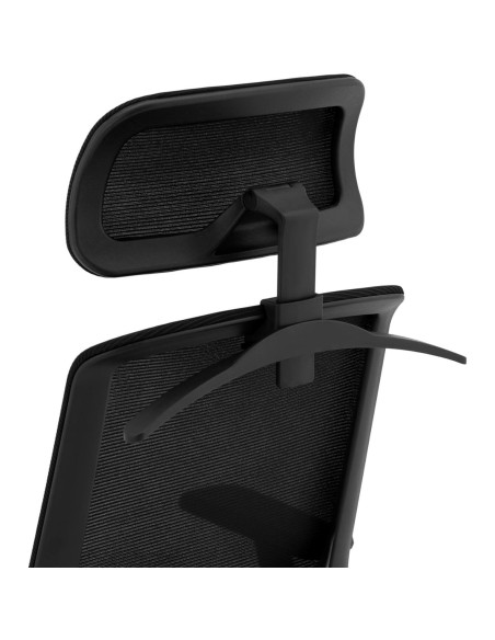 Ergonomiška biuro kėdė su tinkliniu atlošu, galvos atrama ir kabykla, aukštis 47-57 cm Ergonomiška biuro kėdė su tinkliniu atlošu, galvos atrama ir kabykla, aukštis 47-57 cm
