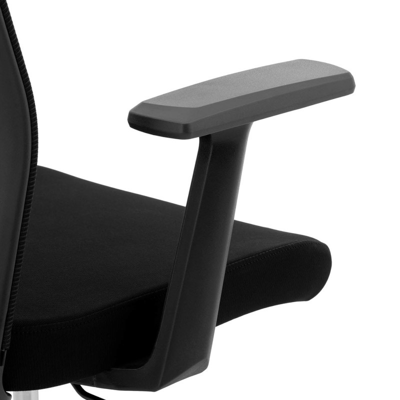 Ergonomiška biuro kėdė su tinkliniu atlošu, galvos atrama ir kabykla, aukštis 47-57 cm
