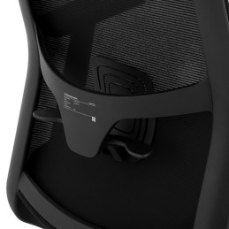 Ergonomiška biuro kėdė su tinkliniu atlošu, galvos atrama ir kabykla, aukštis 47-57 cm