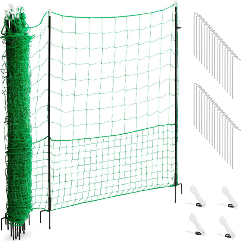 Elektrinė tinklinė tvorelė vištoms vištoms 1,25 x 25 m