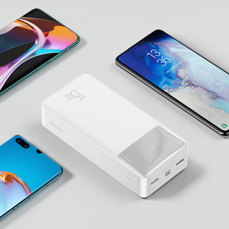 Bipow maitinimo blokas su ekranu 30000mAh USB-A...