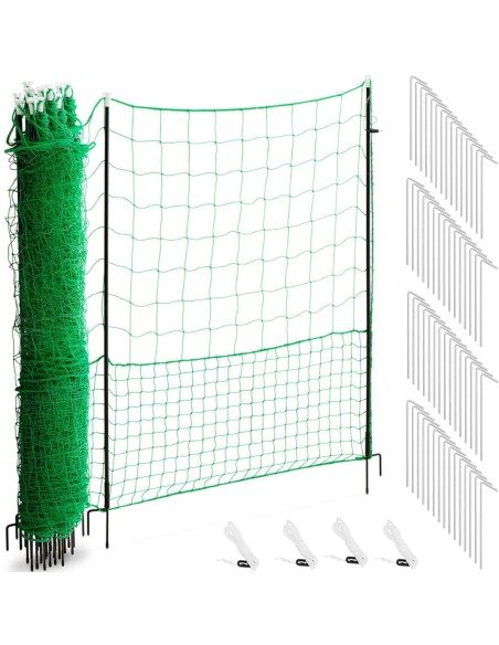 Elektrinės tinklinės tvoros paukštėms vištoms 1,25 x 50 m