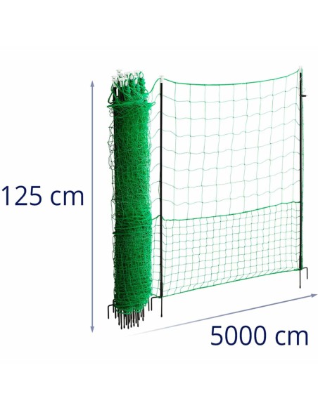 Elektrinės tinklinės tvoros paukštėms vištoms 1,25 x 50 m