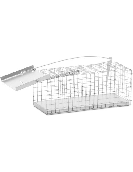 Gyvi gaudyklė žiurkėms, pelėms ir kitiems gyvūnams 27 x 12 x 12 cm, tinklelis 13 x 13 mm