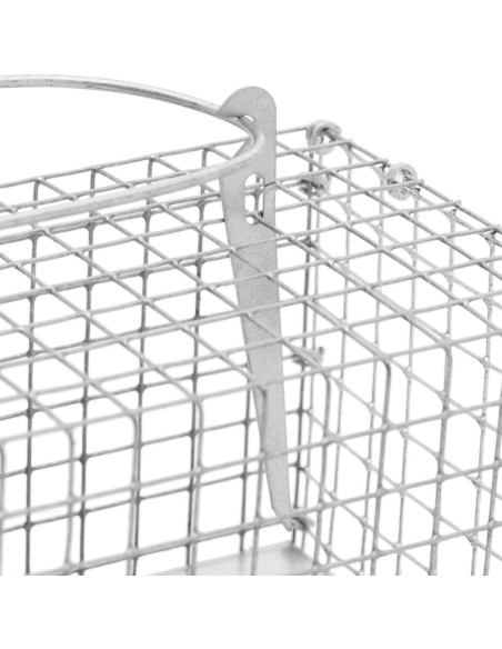 Gyvi gaudyklė žiurkėms, pelėms ir kitiems gyvūnams 27 x 12 x 12 cm, tinklelis 13 x 13 mm