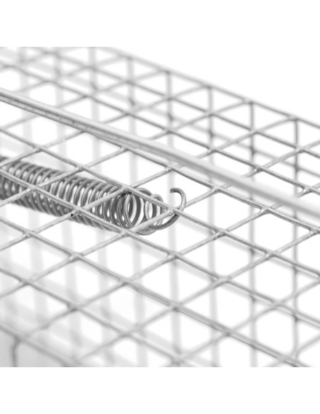 Gyvi gaudyklė žiurkėms, pelėms ir kitiems gyvūnams 27 x 12 x 12 cm, tinklelis 13 x 13 mm